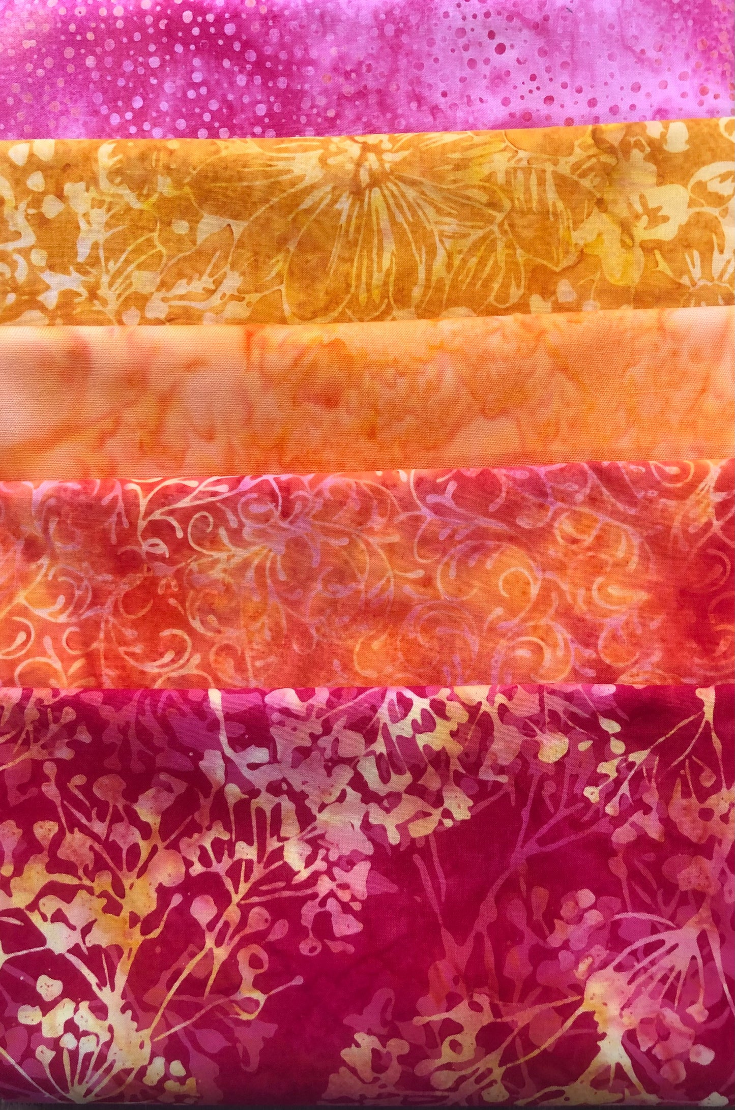Batik 5 Fat Quarters Fabric Pack
