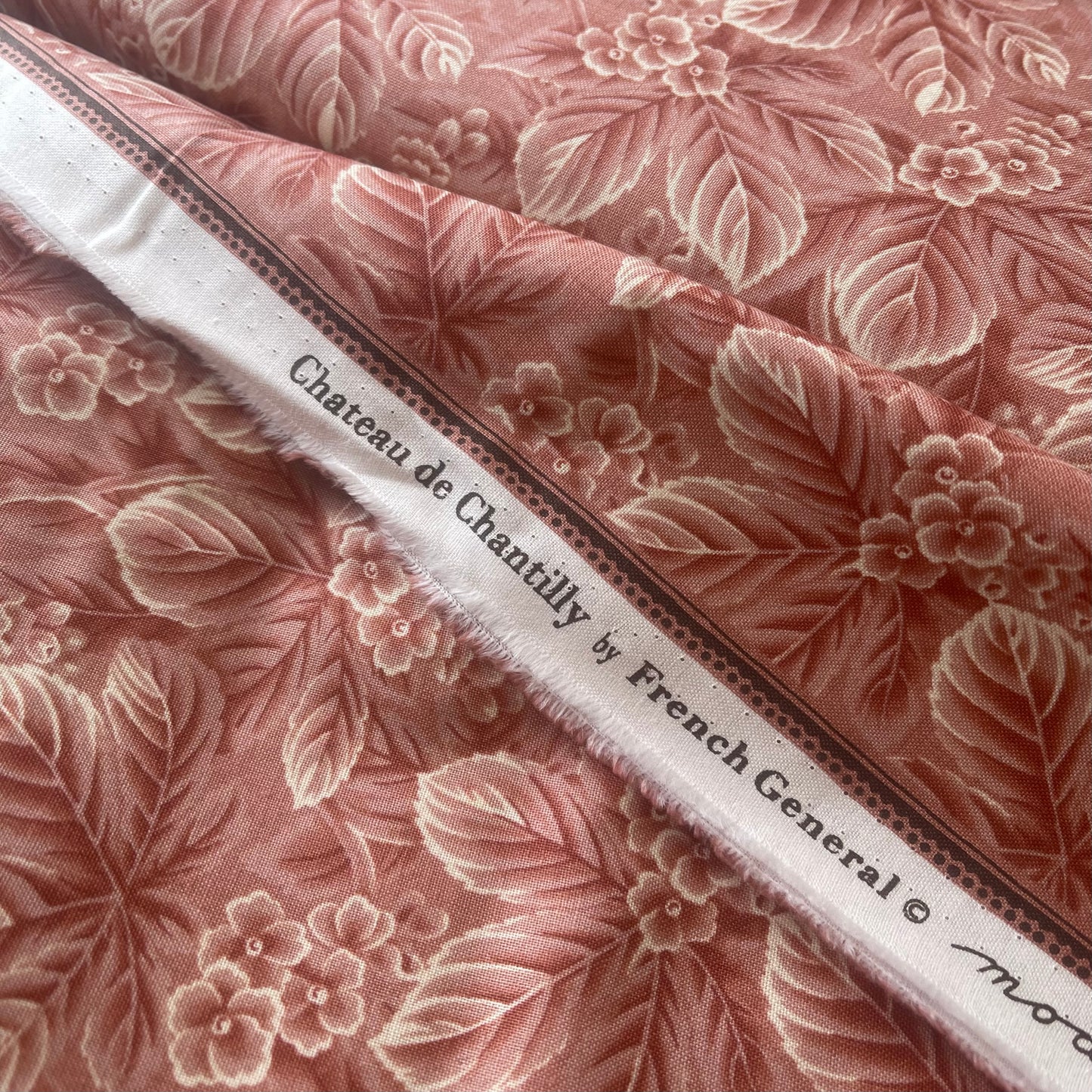 French General - Chateau de Chantilly - Pink Floral Fabric