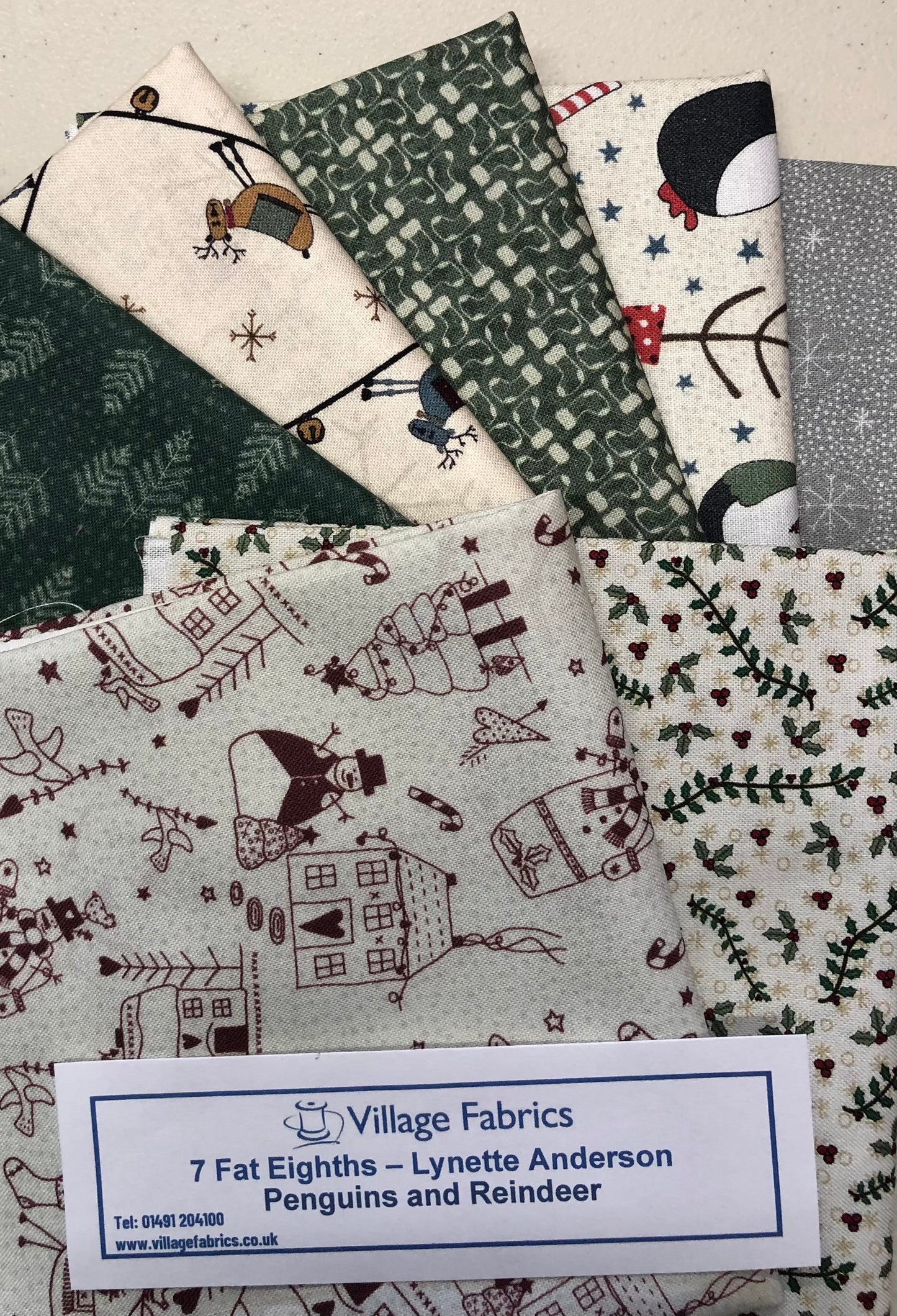Lynette Anderson Fabric Packs - 7 Fat Eighths Pack