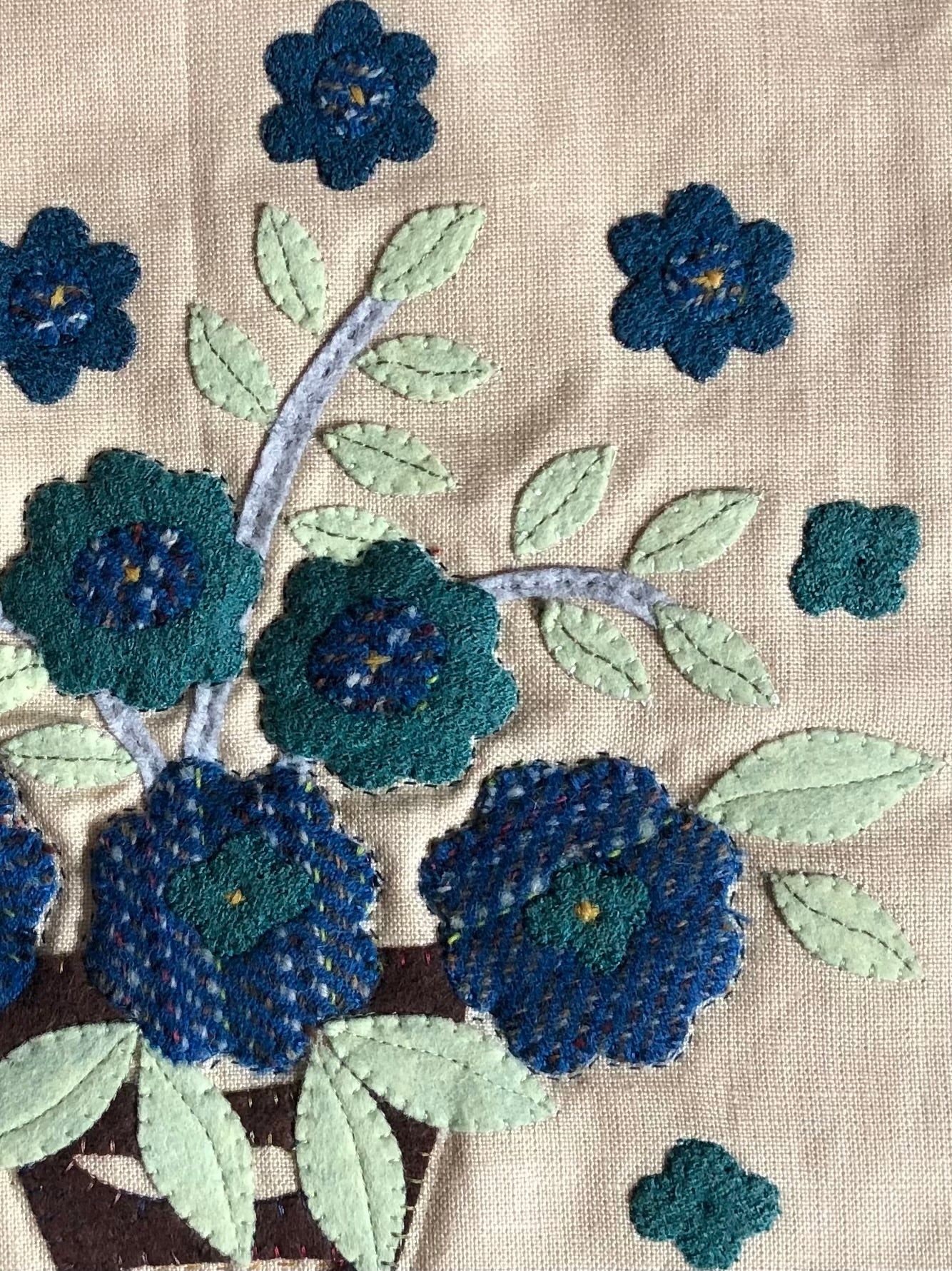 Blue Flower Wall-Hanging Kit