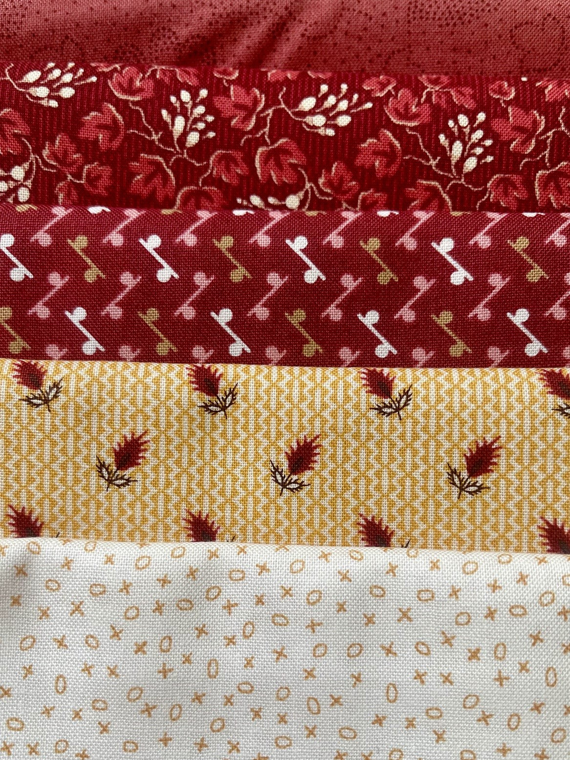 Civil War Reproduction 5 Fat Quarter Yards Fabric Pack