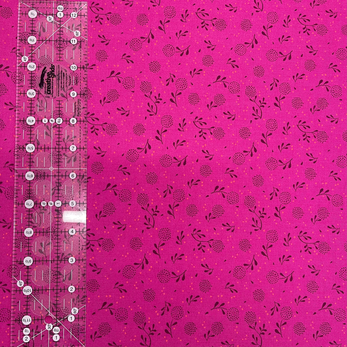 Ruby Star Society - Backyard - Cerise Floral Fabric