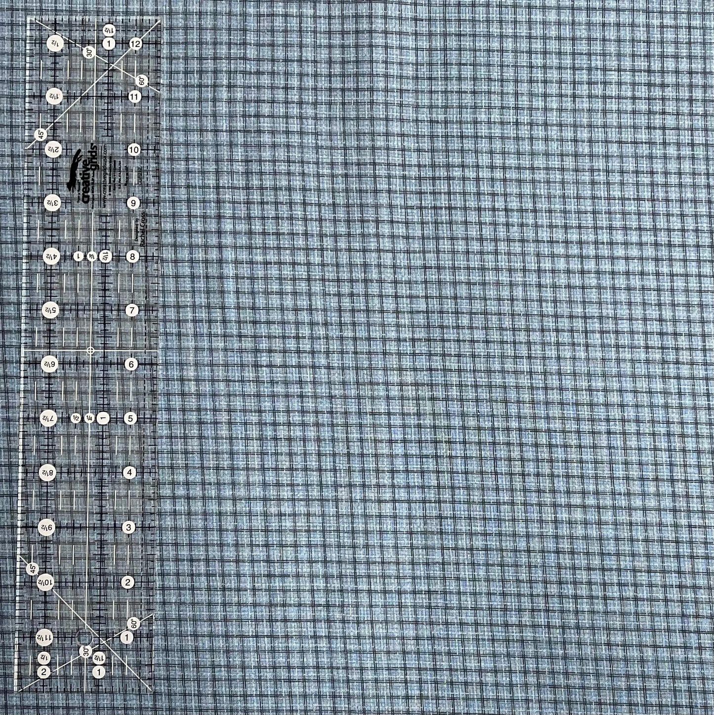 Lynette Anderson Blue Check Fabric