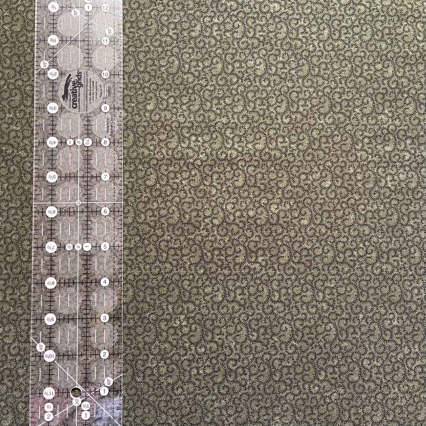 Kansas Troubles Fabric - Chickadee Landing - Green Scroll