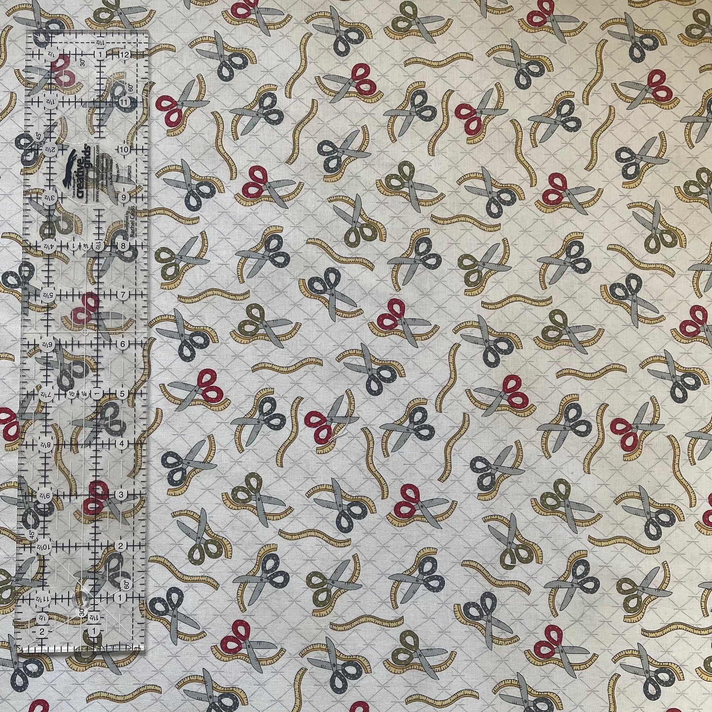 Scissors and Tape measures Fabric