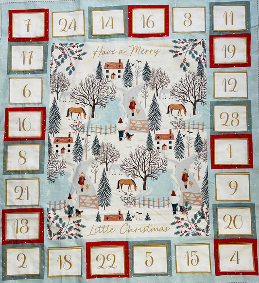 Christmas in the Country Advent Calendar Panel