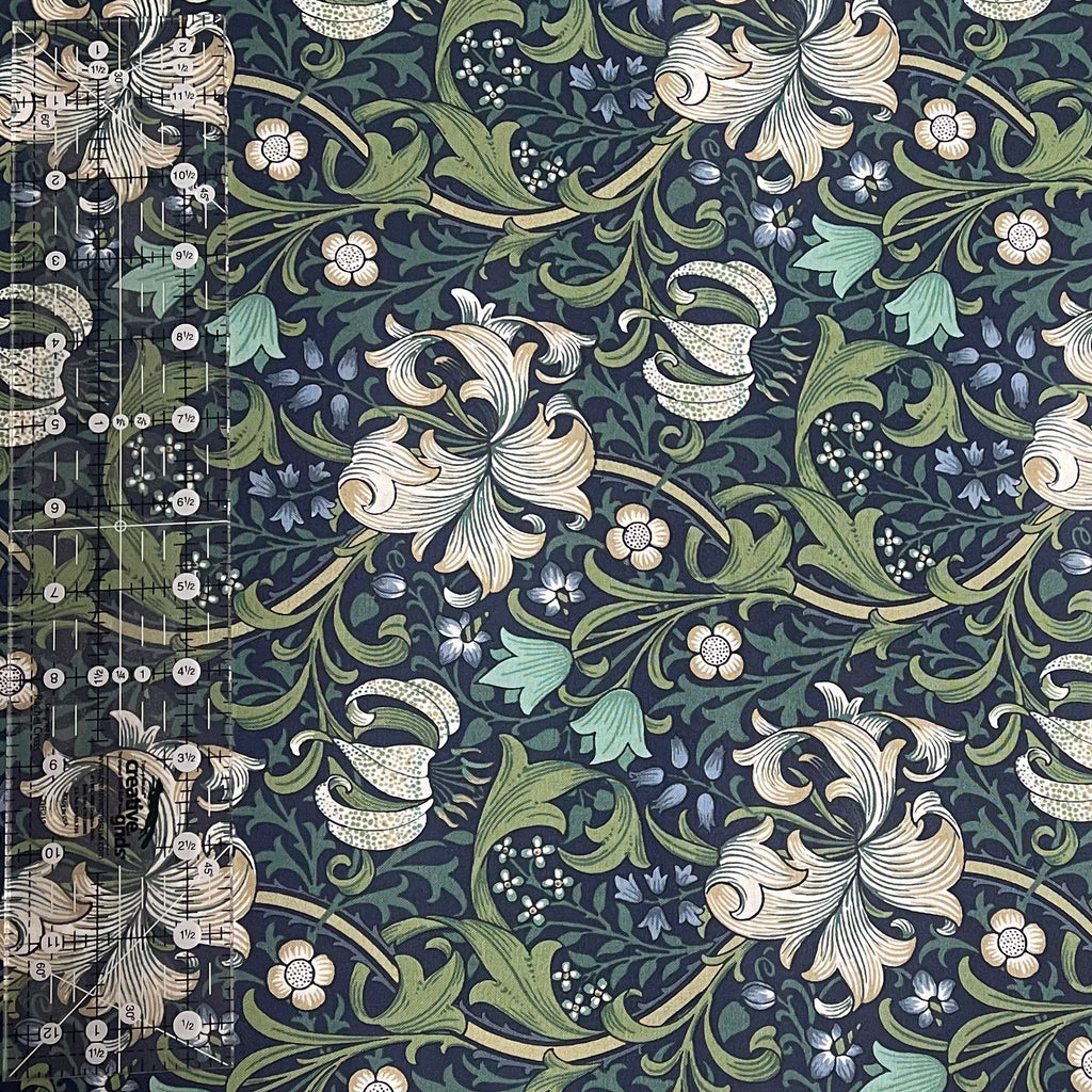 William Morris Golden Lily Fabric – Village Fabrics