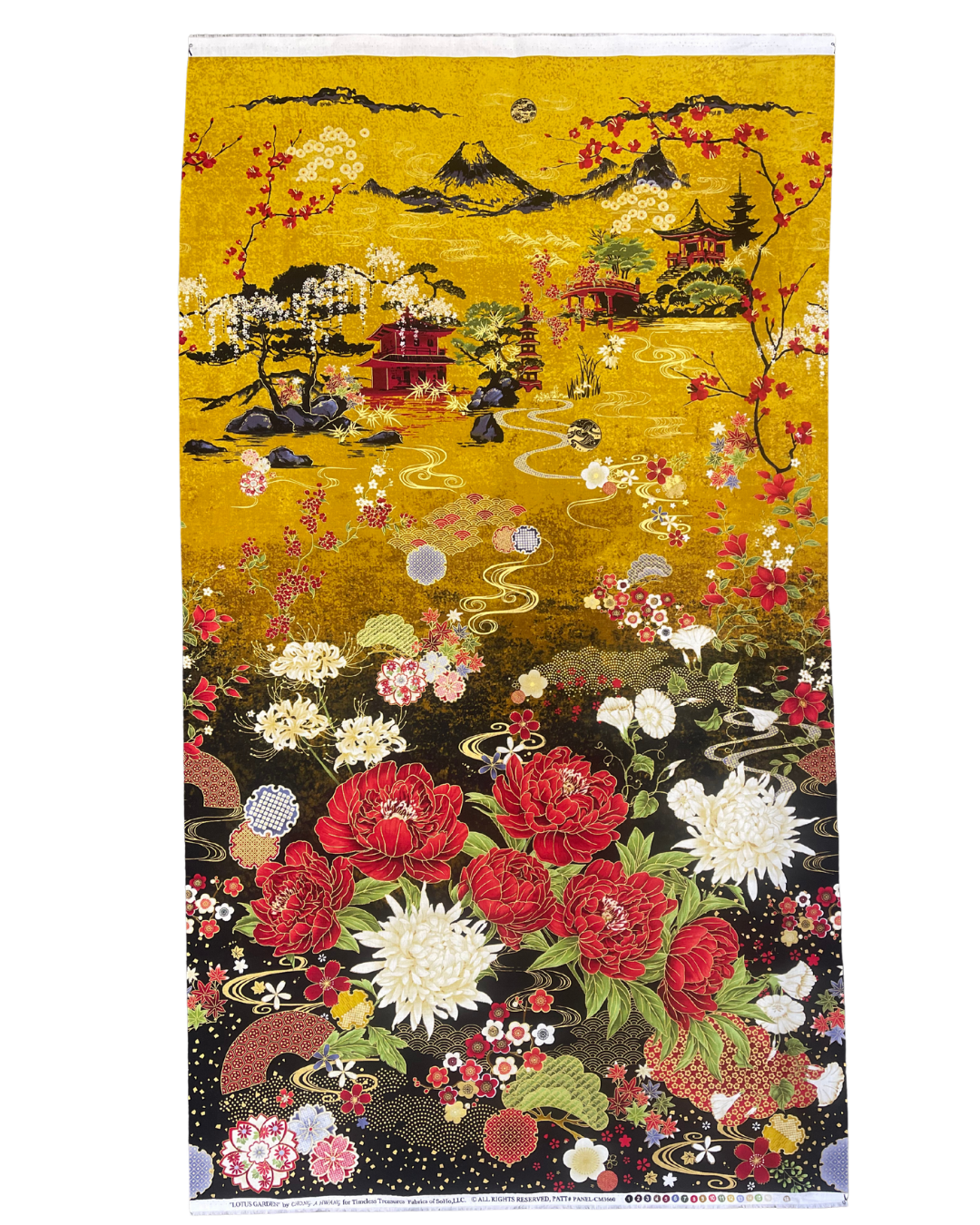 Lotus Garden Fabric Panel