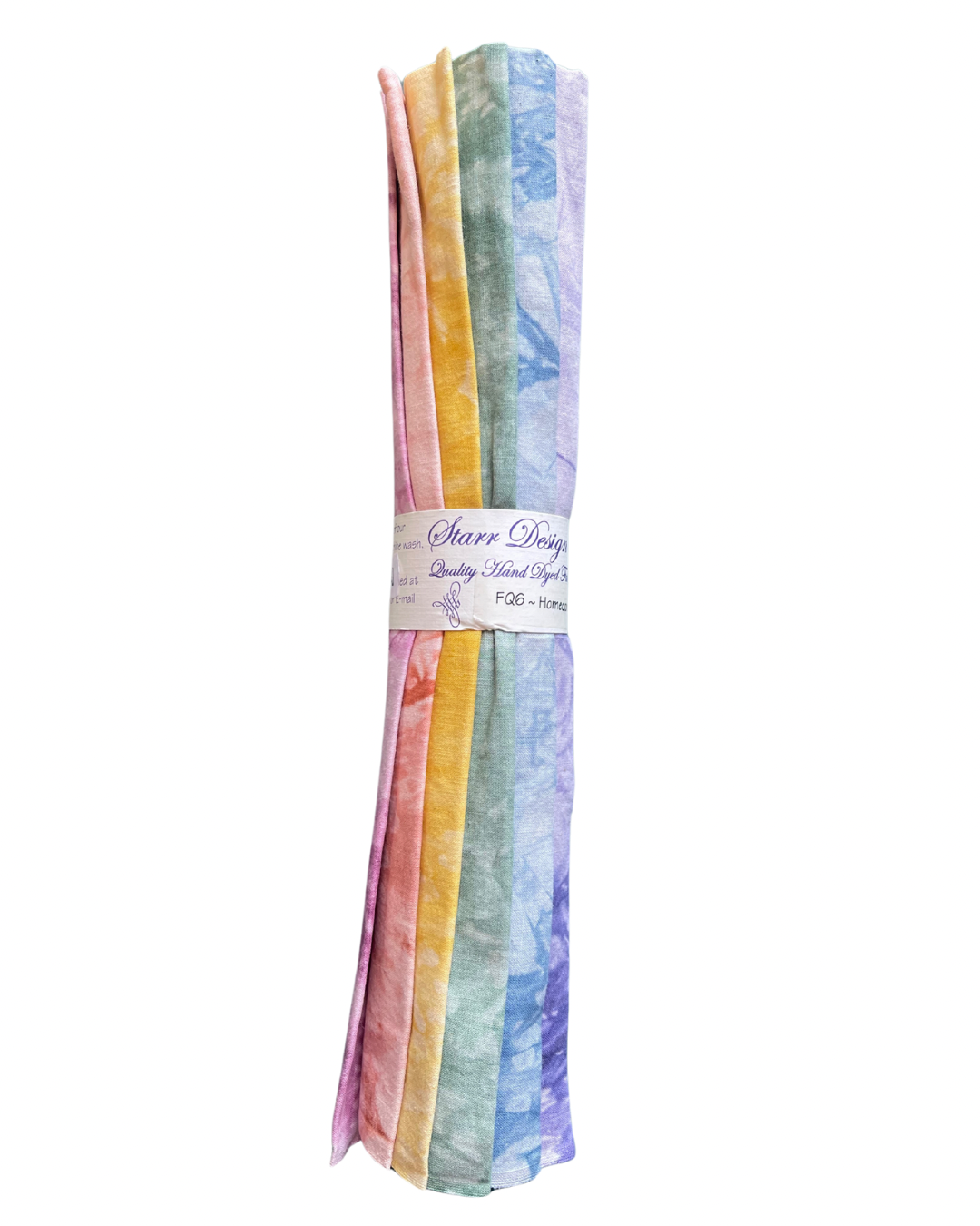Starr Fabrics Hand-Dyed 6 Fat Quarter Yard Fabric Packs