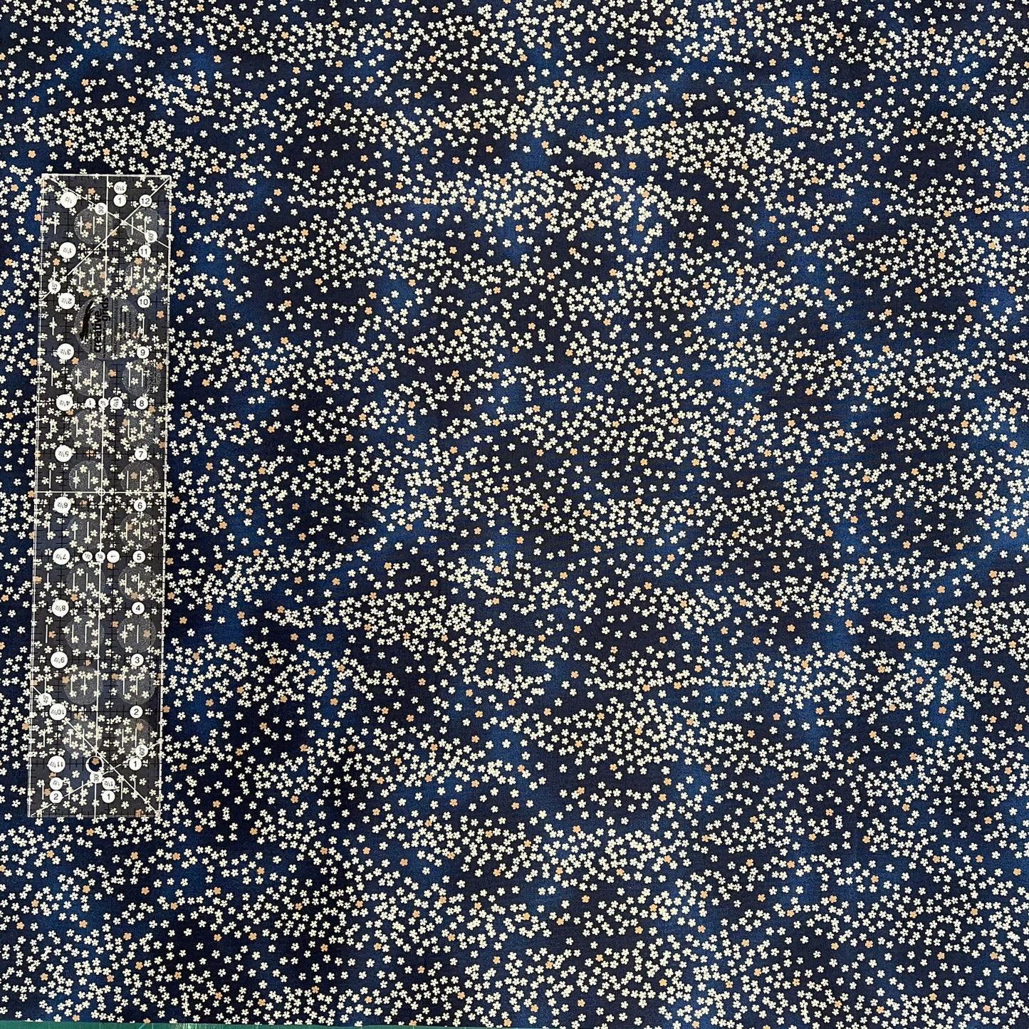 Navy & Cream Japanese Fabric