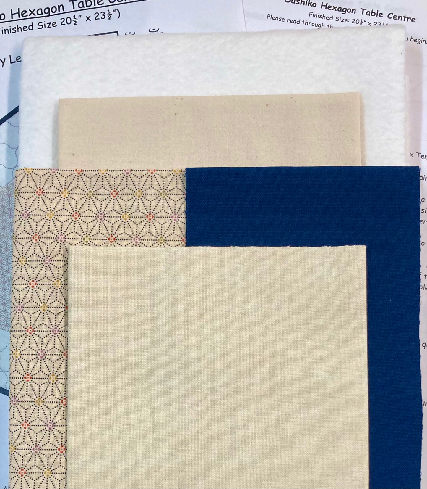 Sashiko Table Centre Kit