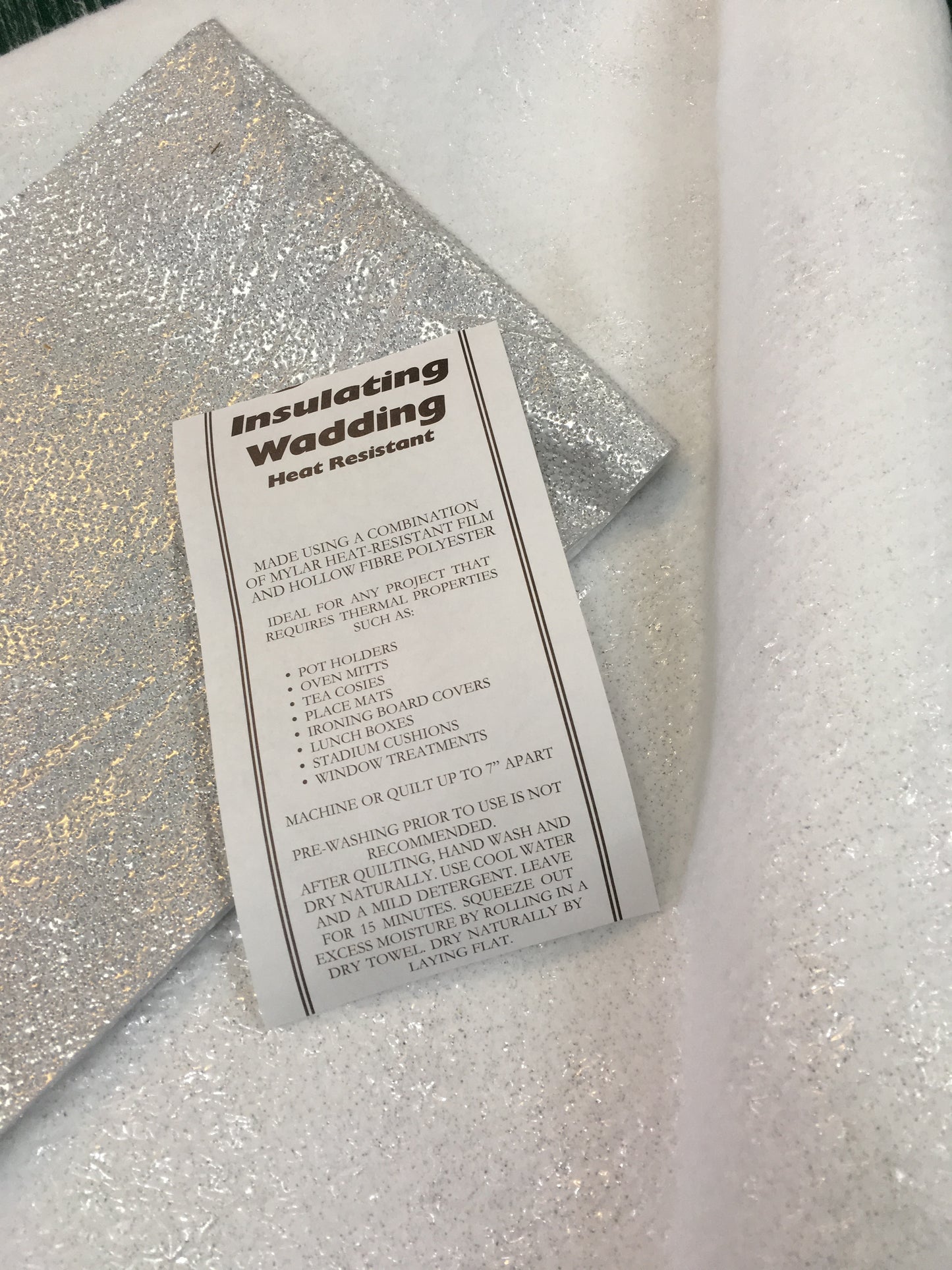 Wadding - Insulating