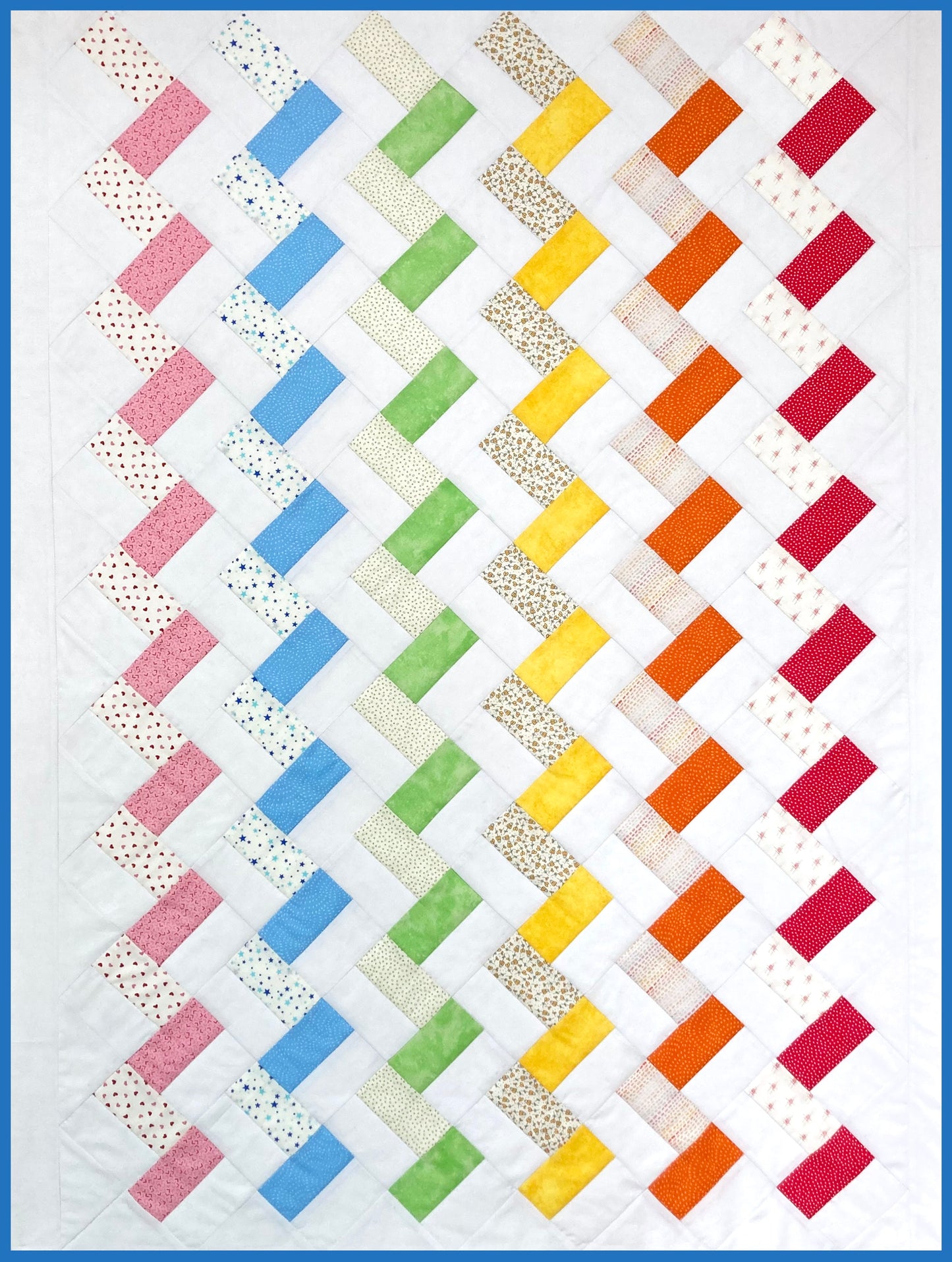 Rainbow Chevrons Quilt Kit