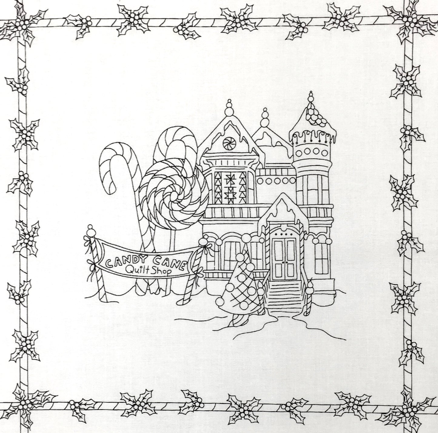 Gingerbread Houses Christmas Panel