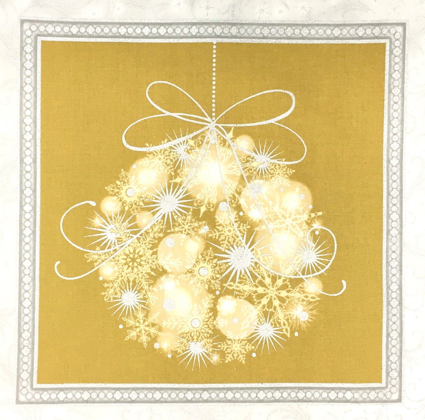 Gold and Silver Christmas Panel