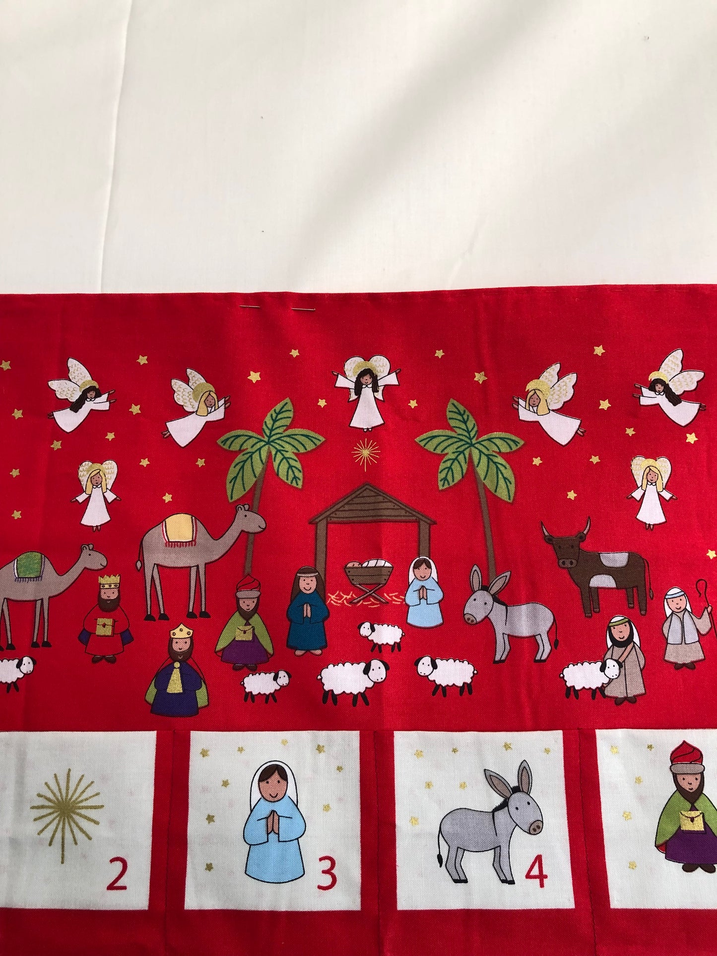 Away in a Manger Advent Calendar Panel
