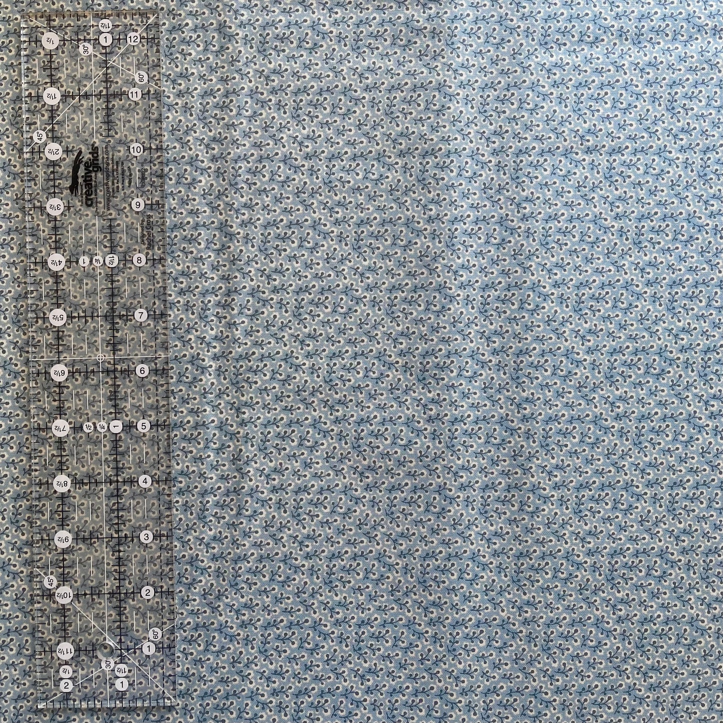 French General - Antoinette - Blue Sprig Fabric