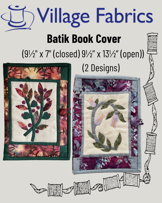 Batik Book Cover Pattern (2 Designs)