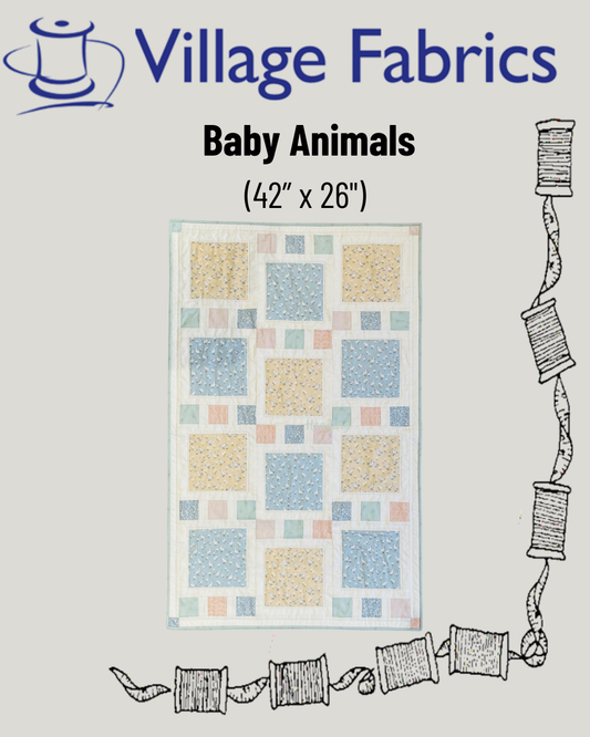 Baby Animals Cot Quilt Pattern