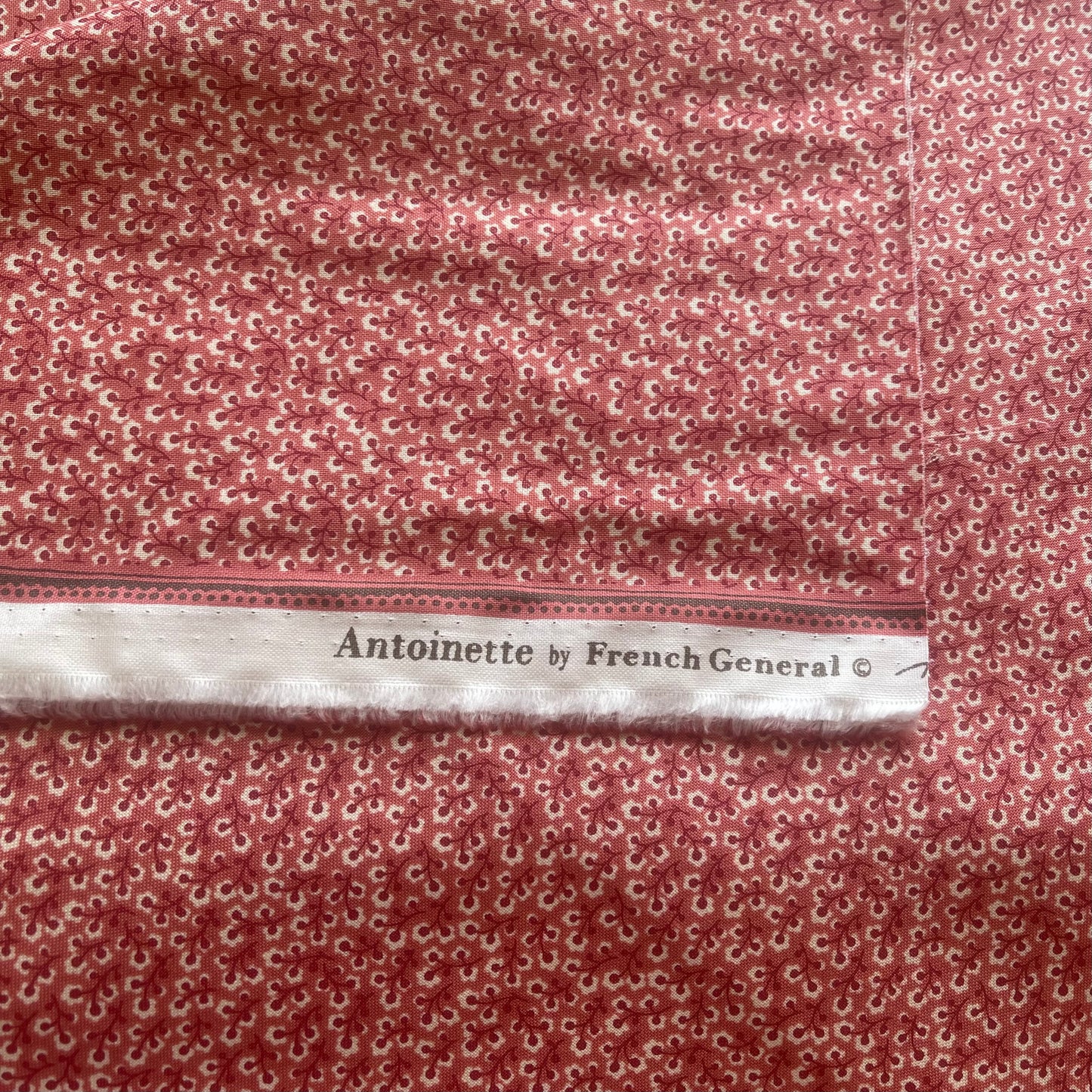 French General - Antoinette - Pink Sprig Fabric