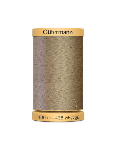 Gütermann cotton thread, 400m spool, light brown