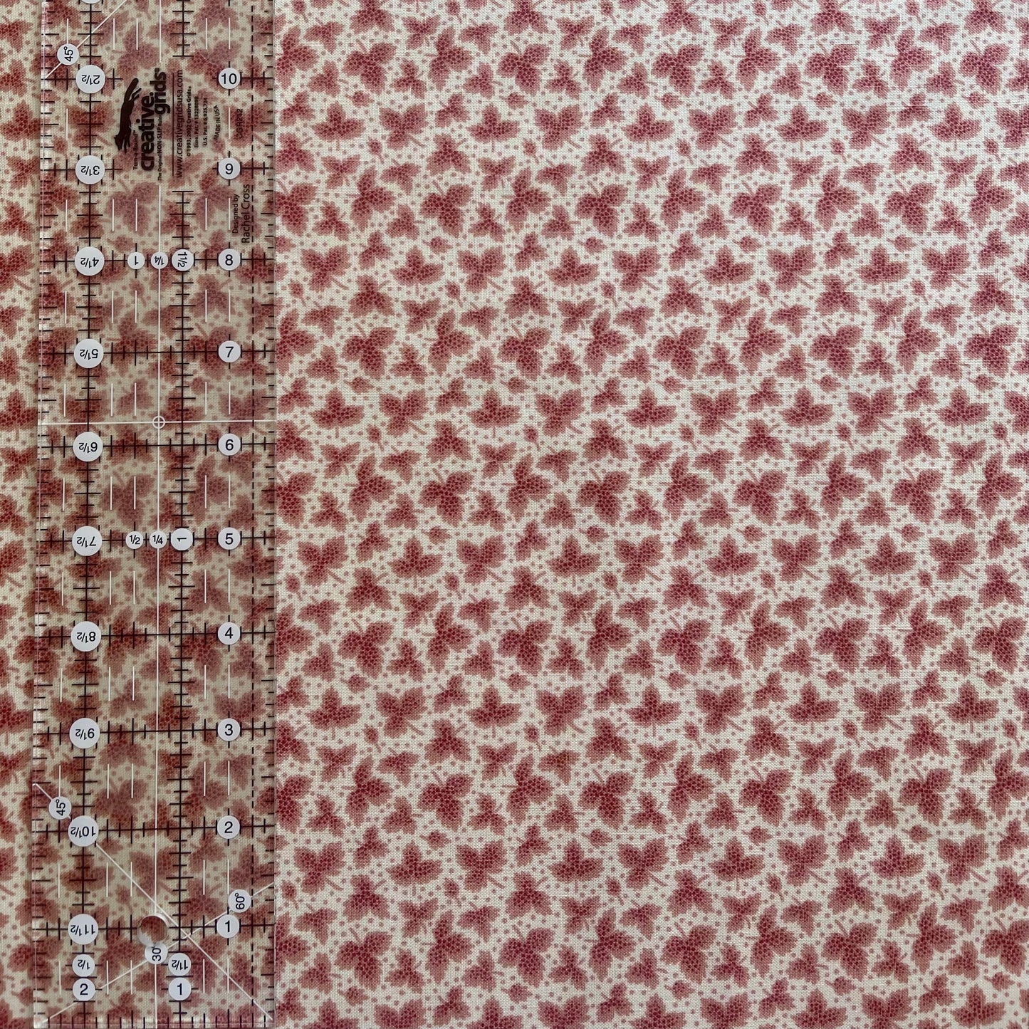 French General - Chateau de Chantilly - Pink Leaf Fabric