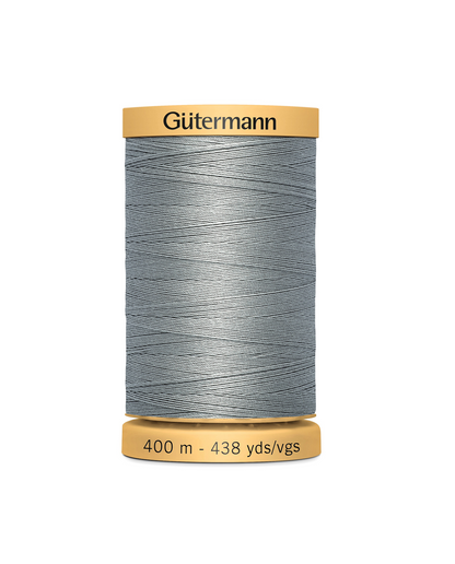 Gütermann cotton thread, 400m spool, grey