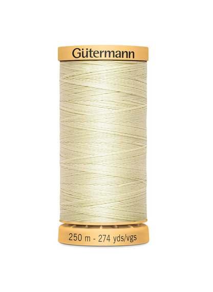 Gütermann cotton thread, 250m spool, cream