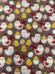 Chicks and Eggs Fabric
