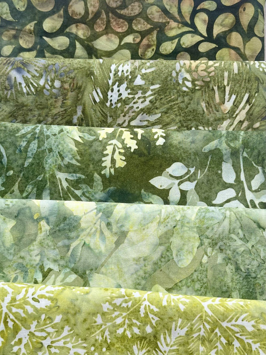 Batik 5 Fat Quarters Fabric Pack