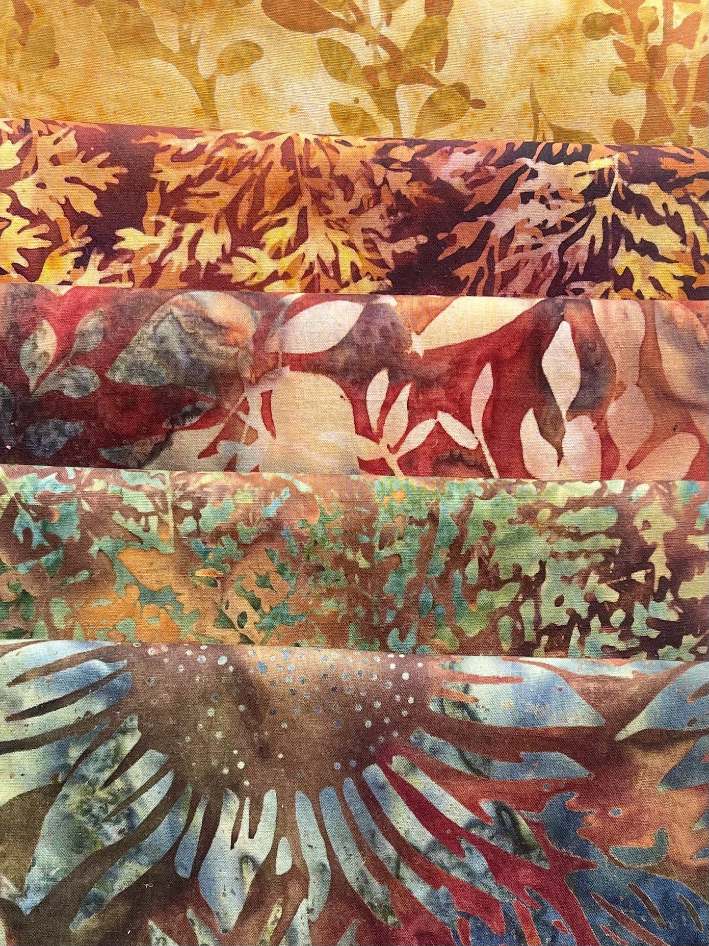 Batik 5 Fat Quarters Fabric Pack