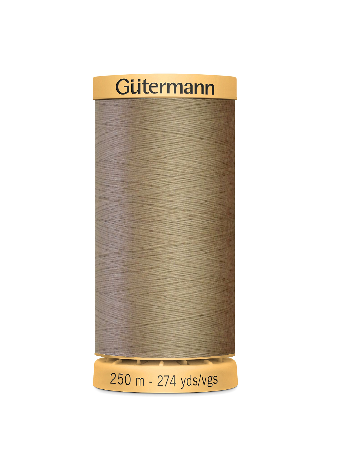 Gütermann cotton thread, 250m spool, light brown