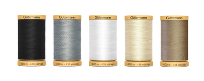 Gütermann cotton thread, 400 metre spools