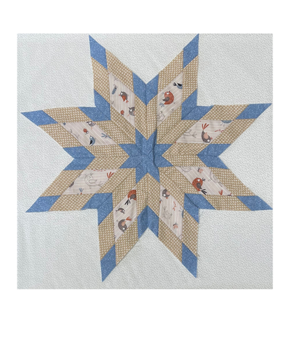 Pieced Star Table Centre Pattern
