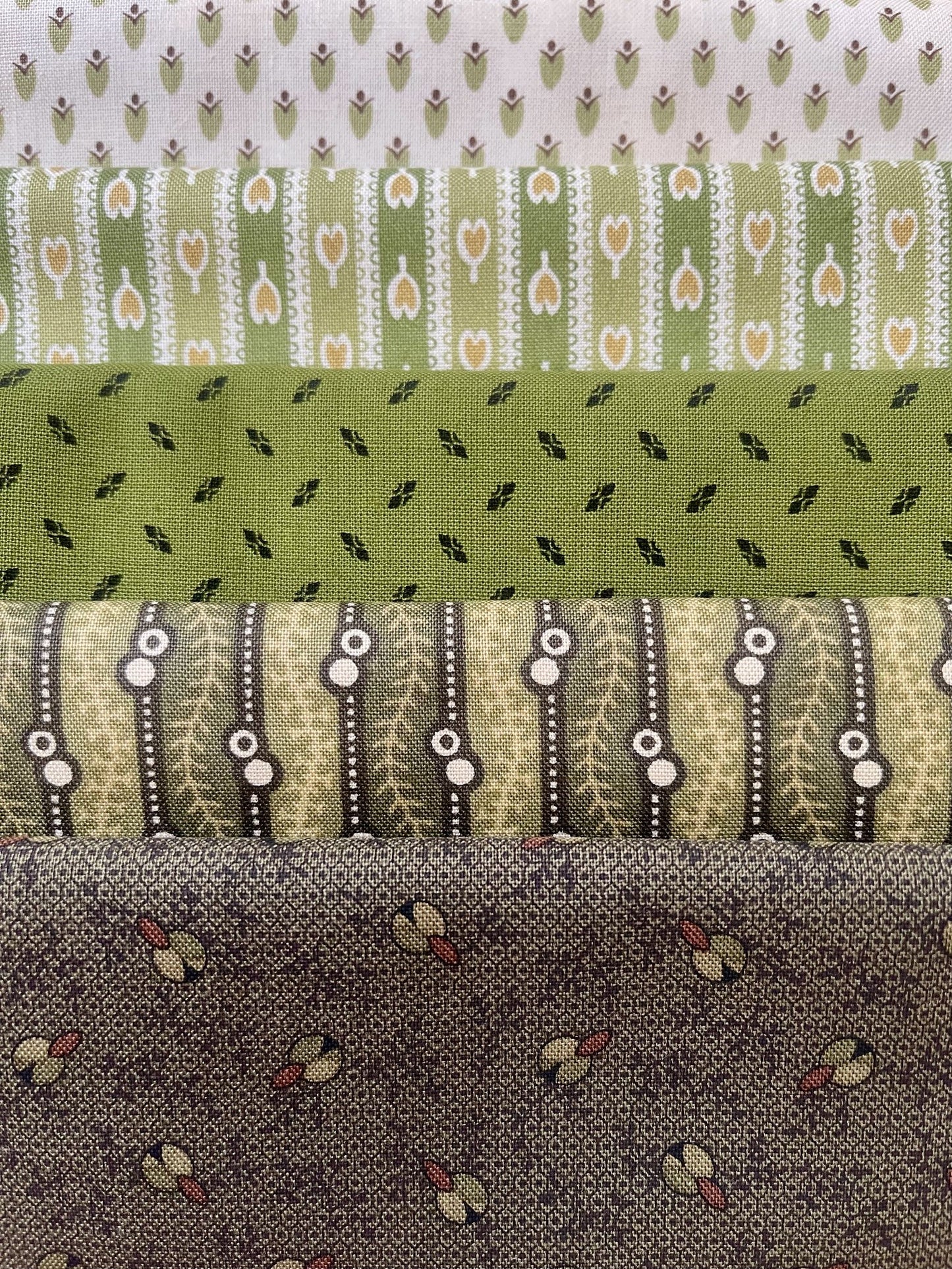 Civil War Reproduction 5 Fat Quarter Yards Fabric Pack