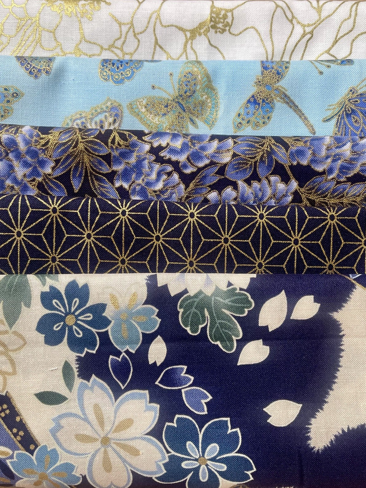 Japanese 5 Fat Quarters Fabric Pack