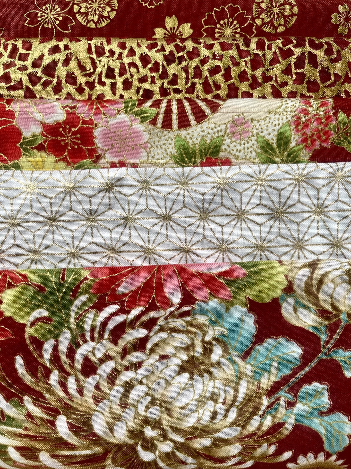 Japanese 5 Fat Quarters Fabric Pack