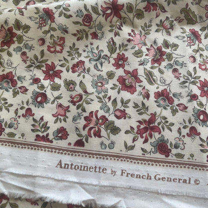 French General - Antoinette - Pearl Small Floral Fabric