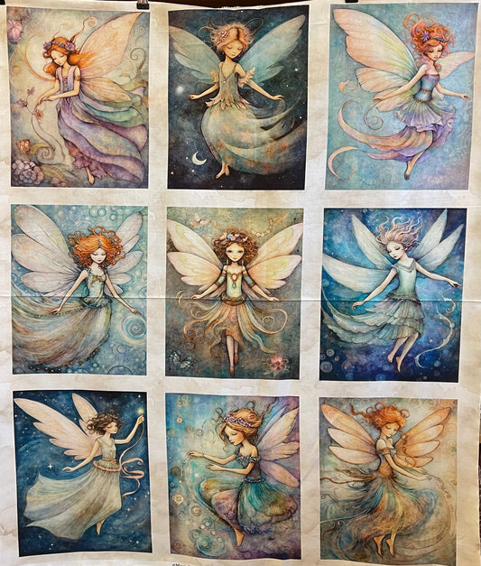 Enchanted Fairies Fabric Panel