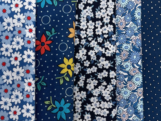 1930s and Liberty Floral 5 Fat Eighths Fabric Packs
