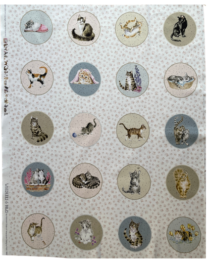 Whiskers & Paws - Fabric Panel