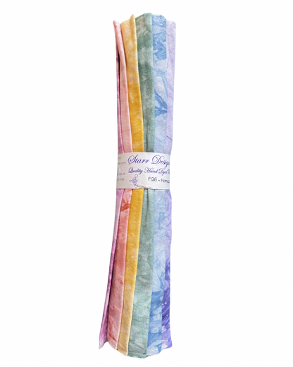 Starr Fabrics Hand-Dyed 6 Fat Quarter Yard Fabric Packs