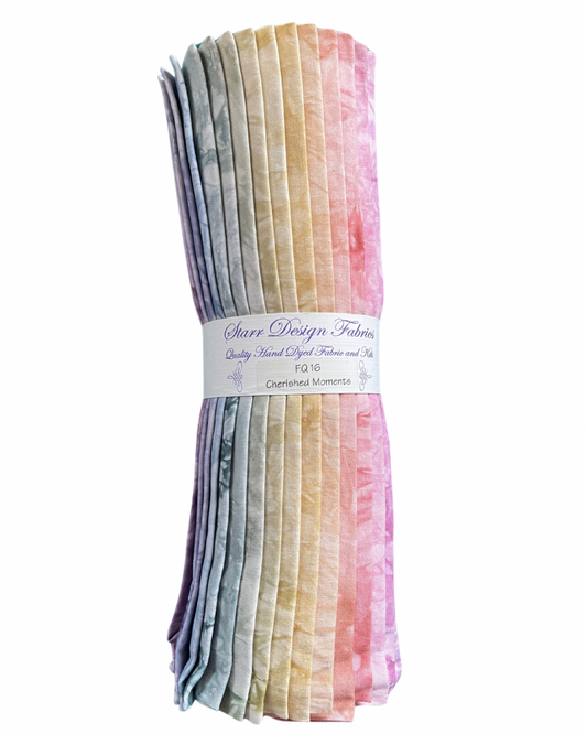 Starr Fabrics – Hand Dyed 16 Fat Quarter Yard Fabric Packs