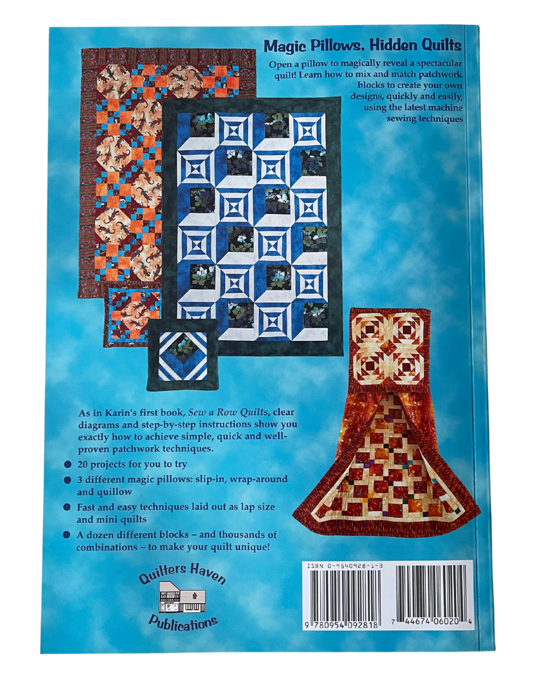 Magic Pillows, Hidden Quilts – by Karin Hellaby