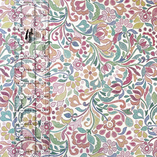 John Scott's - Samhambra Stitches Cream Fabric