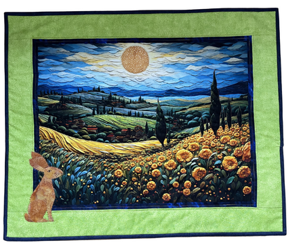 Lapin in the Fields Kit – French Quarter Series Wall-hanging