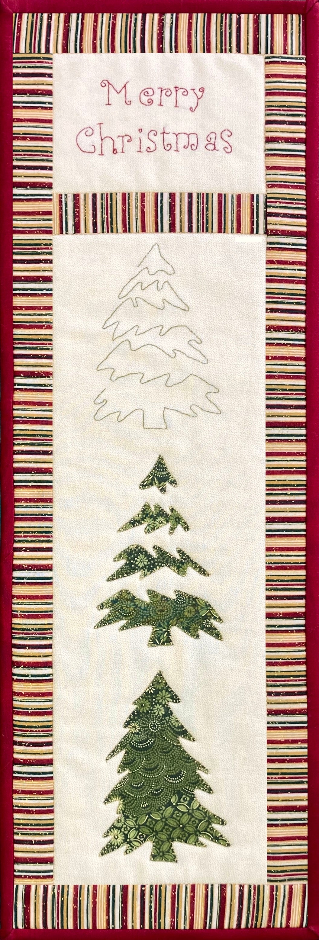 Merry Christmas Trees Wall Hanging Kit