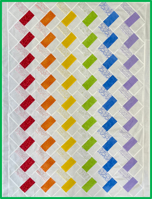 Rainbow Chevrons Quilt Kit