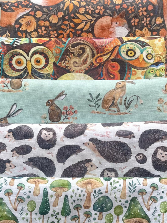 Novelty 5 Fat Quarters Fabric Pack