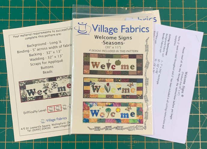 Welcome Signs - Seasons Pattern